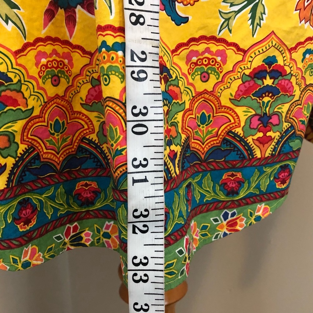Ralph Lauren Vintage 90’s MultiColor Paisley Floral Button Down Shirt,Size-XL - Picture 16 of 16